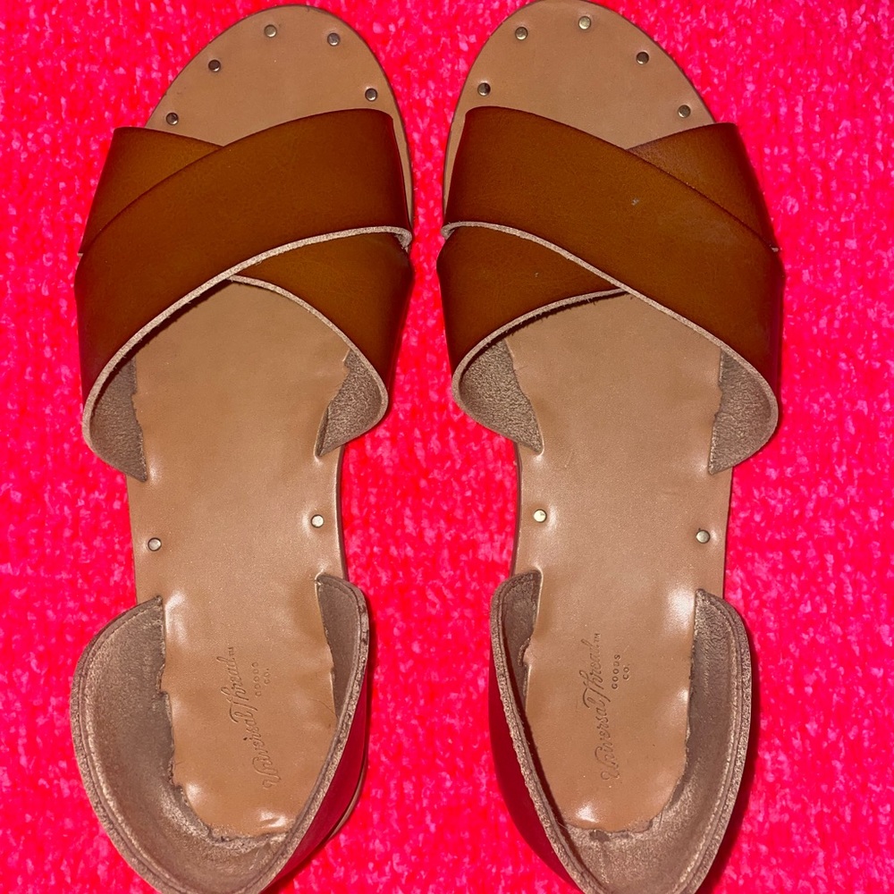 Target Brown Slip-On Sandals
